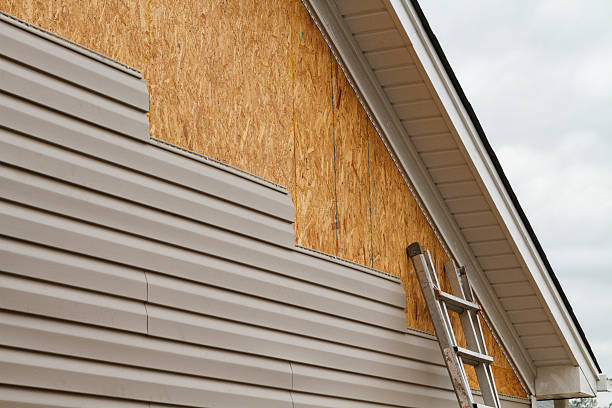 Professional Emergency Siding Repair technician working in Pitcairn, PA
